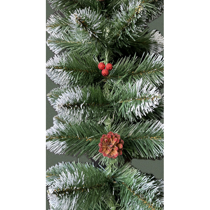 Гірлянда хвойна Софія з шишками та калиною 2.9 м