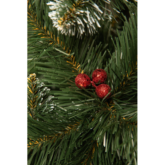 Ялинка штучна Софія з шишками та калиною 1.8 м